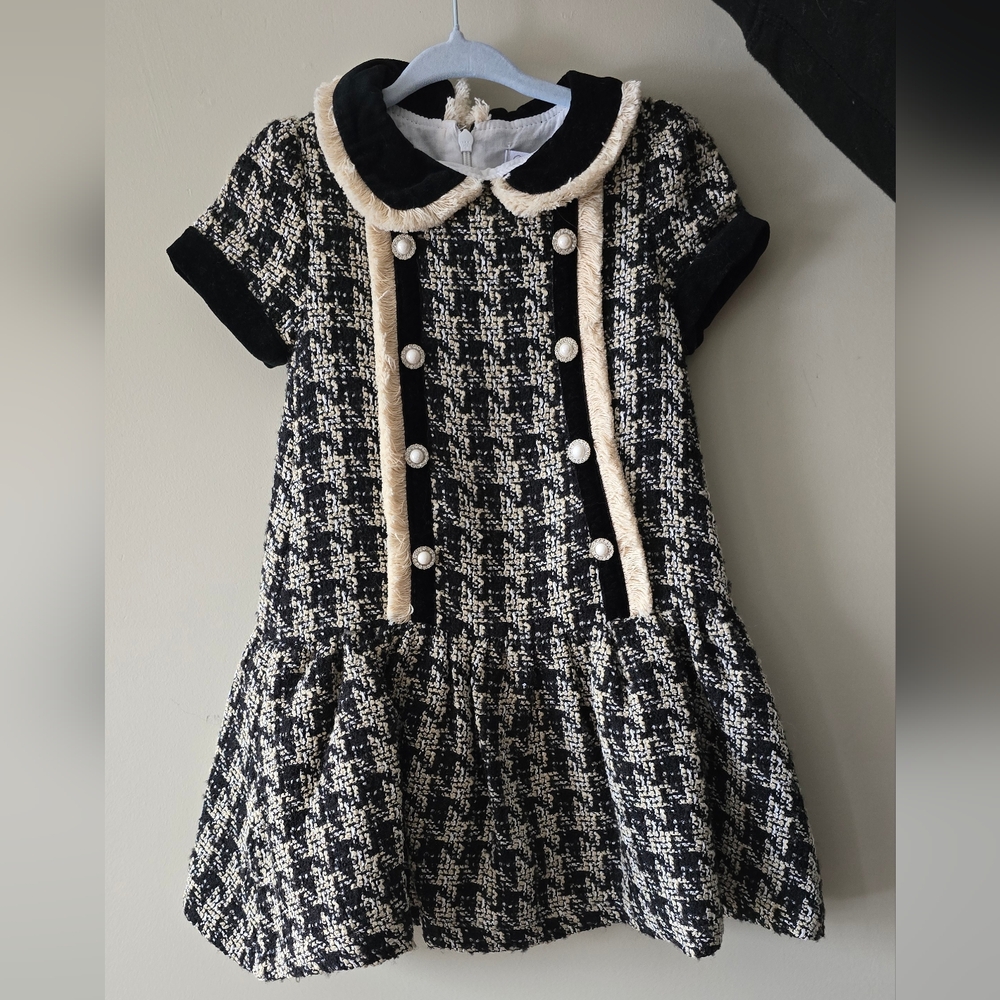 Patachou Tweed Girls Dress